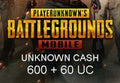 PUBG Mobile - 600 + 60 UC CD Key