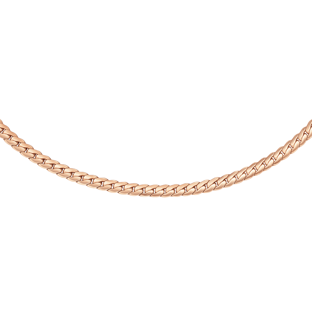 Daniel Wellington Elan Flat Chain Necklace Long Rose Gold