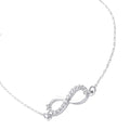 45cm Infinity Belcher Necklace in Sterling Silver