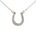 45cm Horseshoe Pendant Necklace in Sterling Silver