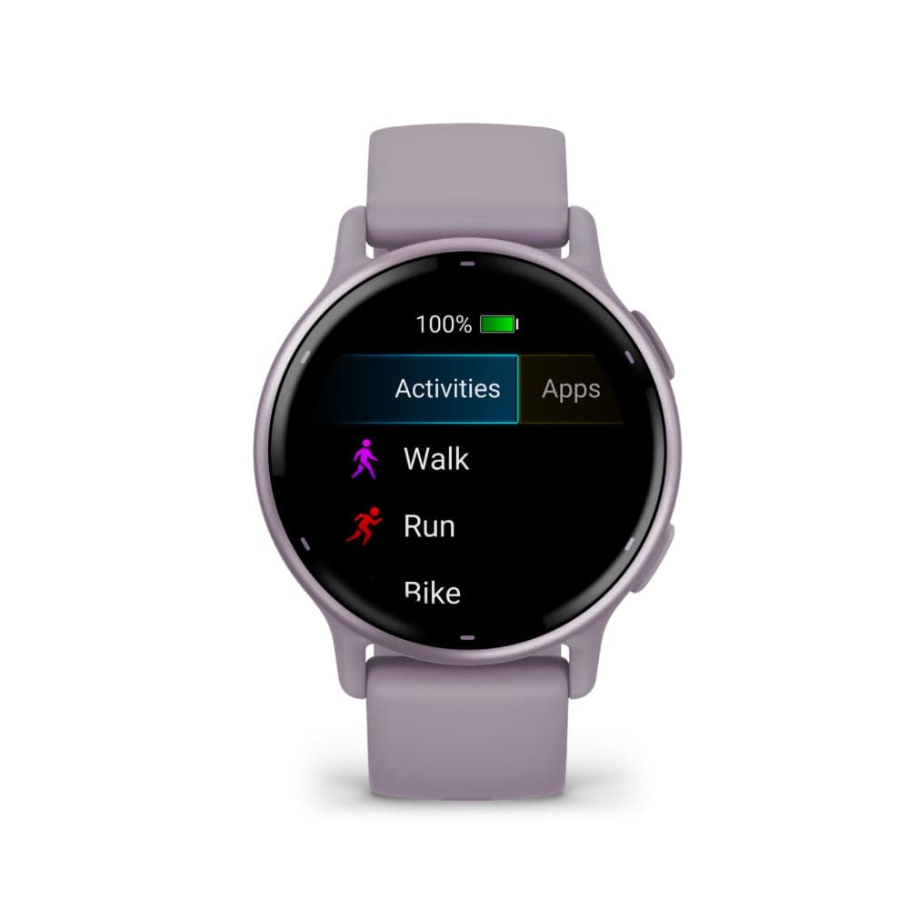 Garmin Vivoactive 5 Metallic Orchid Aluminum Bezel with Orchid Case and Silicone GM-010-02862-53