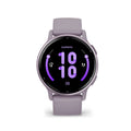 Garmin Vivoactive 5 Metallic Orchid Aluminum Bezel with Orchid Case and Silicone GM-010-02862-53