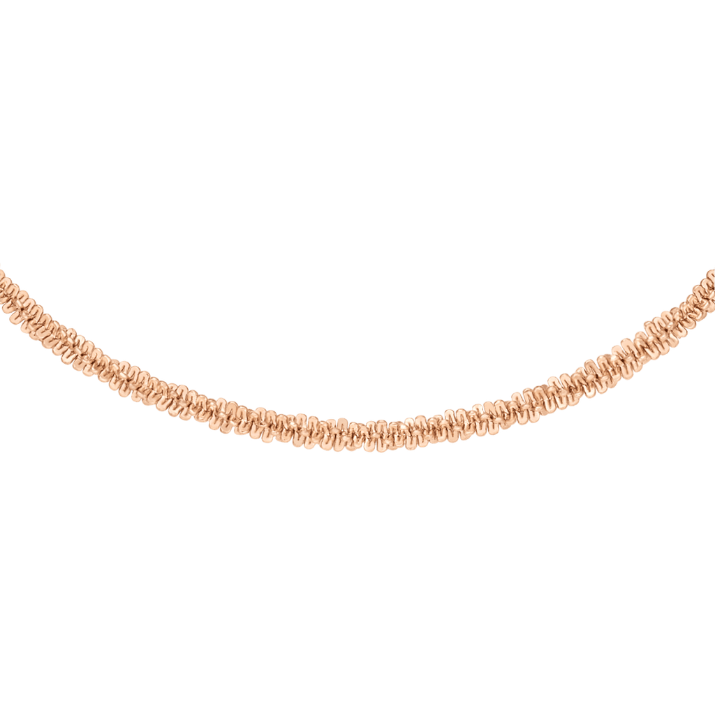 Daniel Wellington Elan Twisted Chain Necklace Long Rose Gold