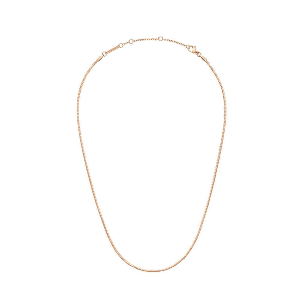 Daniel Wellington Elan Flat Chain Necklace Long Rose Gold