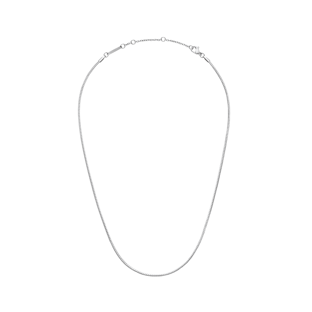 Daniel Wellington Elan Flat Chain Necklace Short Silver